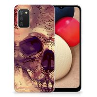 Silicone Back Case Samsung Galaxy A02s Skullhead - thumbnail