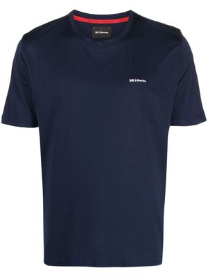 Kiton t-shirt en coton à manches courtes - Bleu