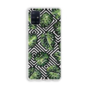 Geometrische jungle: Galaxy A51 4G Transparant Hoesje