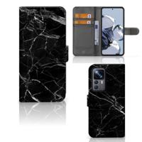 Xiaomi 12T | 12T Pro | Bookcase | Marmer Zwart - Origineel Cadeau Vader