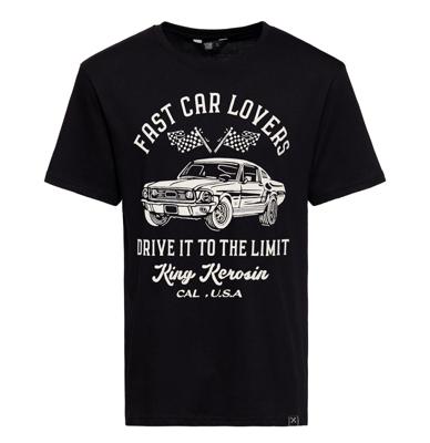 King Kerosin Drive It To The Limit T-Shirt Black -2XL