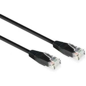 ACT Zwart 0,9 meter U/UTP CAT6 patchkabel met RJ45 connectoren
