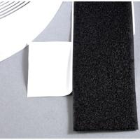 Klittenband klevend 50mm zwart lus 25m