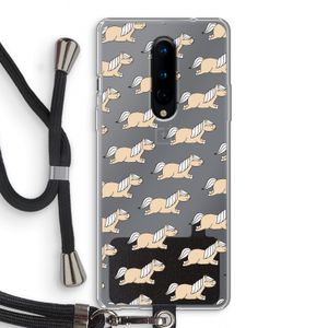 Ponys: OnePlus 8 Transparant Hoesje met koord