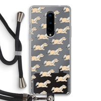 Ponys: OnePlus 8 Transparant Hoesje met koord