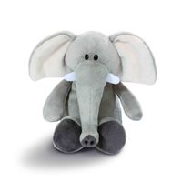 Nici olifant pluche knuffel - grijs - 20 cm - Knuffeldier - thumbnail