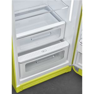 Smeg FAB28RLI5 combi-koelkast Vrijstaand 270 l D Groen
