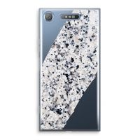 Gespikkelde marmer: Sony Xperia XZ1 Transparant Hoesje