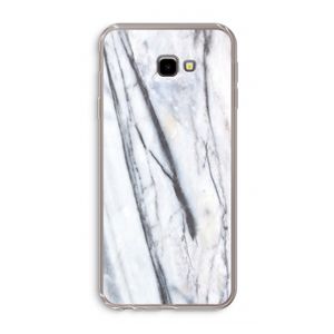 Gestreepte marmer: Samsung Galaxy J4 Plus Transparant Hoesje