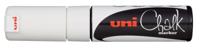 Uni-ball Krijtmarker wit, beitelvormige punt van 8 mm Uni-ball Krijtmarker wit, beitelvormige punt van 8 mm