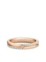 DE BEERS bague The Promise en or rose 18ct pavée de diamants