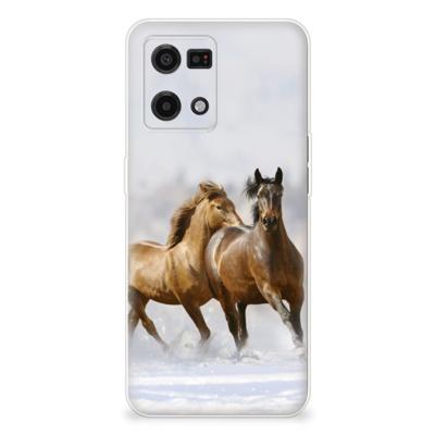 OPPO Reno7 4G | TPU Hoesje | Paarden