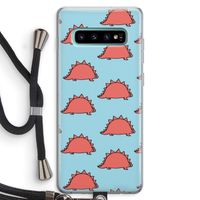 Dinosawrr: Samsung Galaxy S10 Plus Transparant Hoesje met koord
