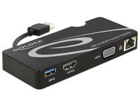 DeLOCK DeLOCK Adapter USB 3.0 > HDMI / VGA + Gigabit LAN + USB 3