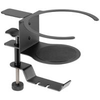 SpeaKa Professional SP-HCH-120 Koptelefoonhouder Geïntegreerde kabelvoering Zwart