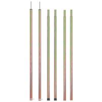 VidaXL Tentstokken 2 st telescopisch 170-255 cm gegalvaniseerd staal VidaXL Tentstokken 2 st telescopisch 170-255 cm gegalvaniseerd staal