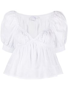 PINKO blouse à encolure cœur - Blanc