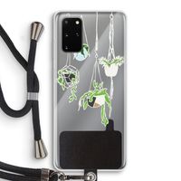 Hang In There: Samsung Galaxy S20 Plus Transparant Hoesje met koord