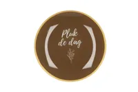 PLATE ROUND PLUK DE DAG 18X18X2CM