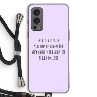 Tequila: OnePlus Nord 2 5G Transparant Hoesje met koord
