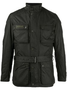 Barbour veste à taille ceinturée - Noir