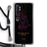 Praying For My Haters: Xiaomi Mi Note 10 Pro Transparant Hoesje met koord