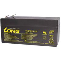 Long WP3.3-12 Loodaccu 12 V 3.3 Ah Loodvlies (AGM) (b x h x d) 134 x 65.5 x 67 mm Kabelschoen 4.8 mm Geringe zelfontlading, Onderhoudsvrij - thumbnail