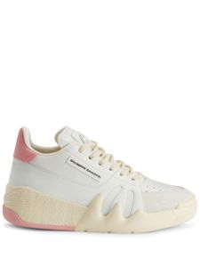 Giuseppe Zanotti baskets en cuir Talon à patch logo - Blanc