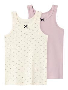 Name It Name It Kinder Topjes Meisjes NKFTANK Roze/Off-White 2-Pack