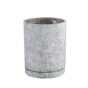 PTMD Vik Grey cement cylinder pot round L