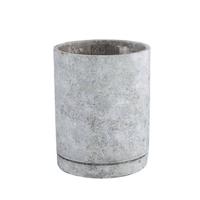 PTMD Vik Grey cement cylinder pot round L - thumbnail