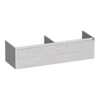 Brauer Embrace Wavy - Onderkast - 140 cm - met 2 Softclose Lades Greeploos en 2 Sifon Uitsparingen - Forest Seashell