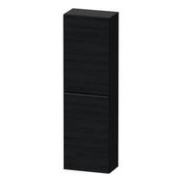 Hoge Kast Duravit D-Neo Kolomkast Wand 132 cm Rechtsdraaiend Mat Eiken Zwart Duravit