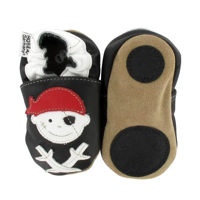 Hobea babyslofjes extra antislip Pirat Jack schwarz-26-27