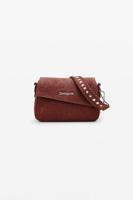 Handtas S met borduursels - BROWN - U