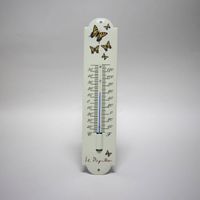 Emaille thermometer Vlinder - thumbnail