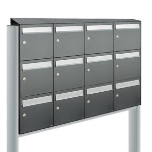 Allux Flow Set 4-Breed, 3-Hoog Met Dak Op Statief Antraciet - 40040065_4x3ds