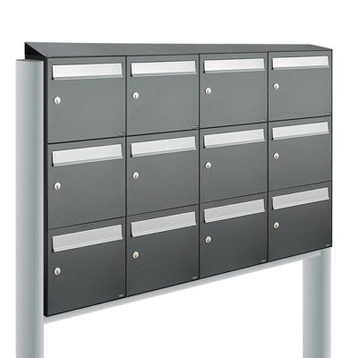 Allux Flow Set 4-Breed, 3-Hoog Met Dak Op Statief Antraciet - 40040065_4x3ds