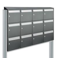 Allux Flow Set 4-Breed, 3-Hoog Met Dak Op Statief Antraciet - 40040065_4x3ds