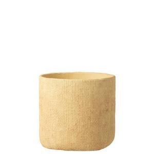 J-Line bloempot Sunny - cement - beige - large - Ø 26 cm