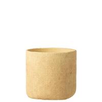 J-Line bloempot Sunny - cement - beige - large - Ø 26 cm - thumbnail