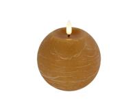 Ledkaars Lyon ro 10x10x11 cm amber - Countryfield
