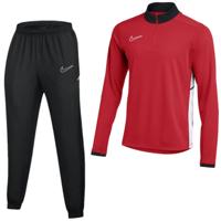 Nike Academy 25 Trainingspak 1/4-Zip Kids Rood Zwart Wit