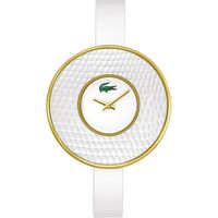 Lacoste horlogeband 2000605 / LC-37-3-67-2235 Leder Wit 10mm