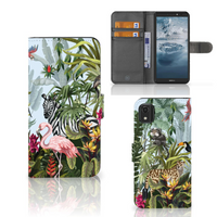 Telefoonhoesje met Pasjes voor Nokia C2 2nd Edition Jungle