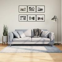 VidaXL Vloerkleed pamplona shaggy hoogpolig modern 120x170 cm blauw