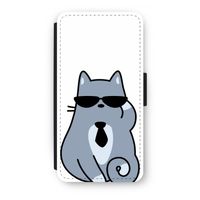 Cool cat: iPhone 7 Plus Flip Hoesje