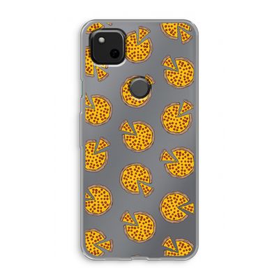 You Had Me At Pizza: Google Pixel 4a Transparant Hoesje