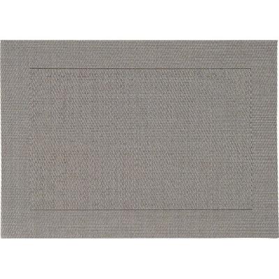 Tafel Placemats - 1x stuks - grijs - gevlochten - 45 x 30 cm - onderleggers
