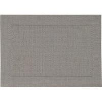 Tafel Placemats - 1x stuks - grijs - gevlochten - 45 x 30 cm - onderleggers